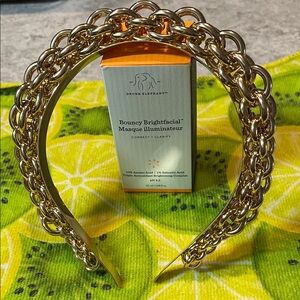 Gold Chain Link Headband - Women Accessories drunk elephant MASQE ILLUMINATEUR